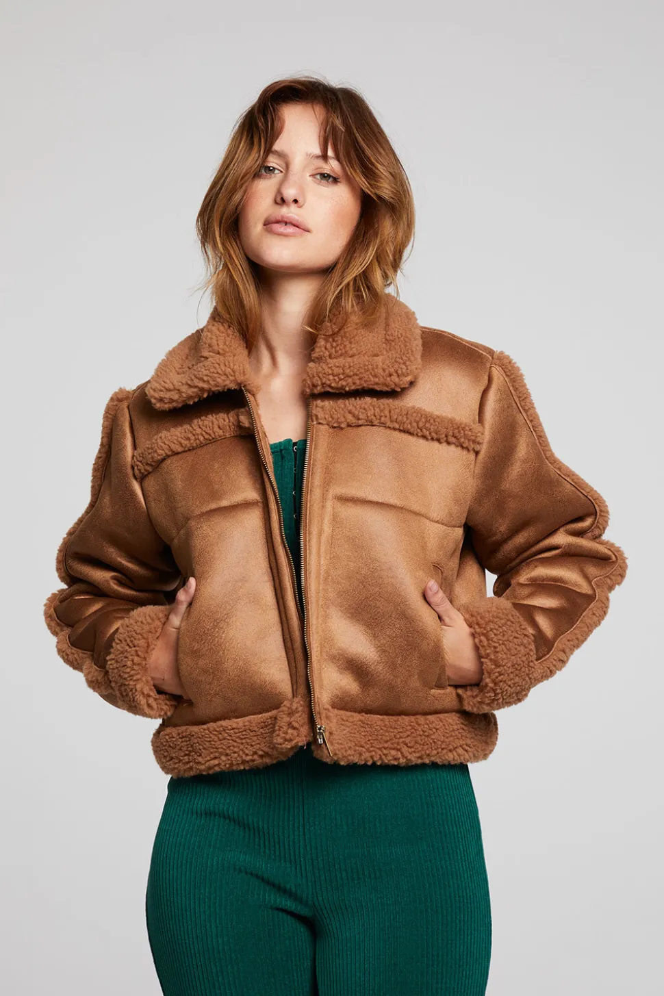 Chaser Brand Franklin Sherpa Whiskey Jacket Discount