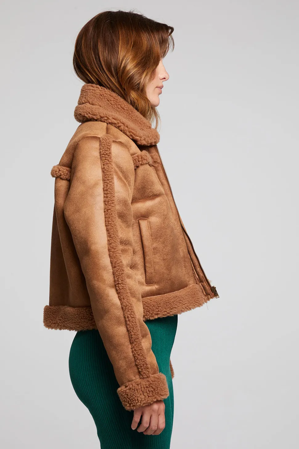 Chaser Brand Franklin Sherpa Whiskey Jacket Discount