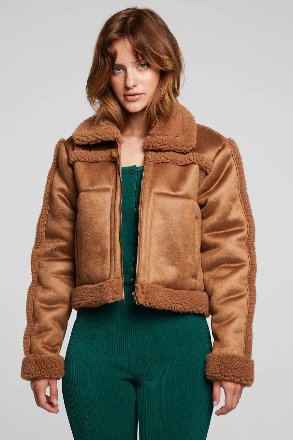 Chaser Brand Franklin Sherpa Whiskey Jacket Discount