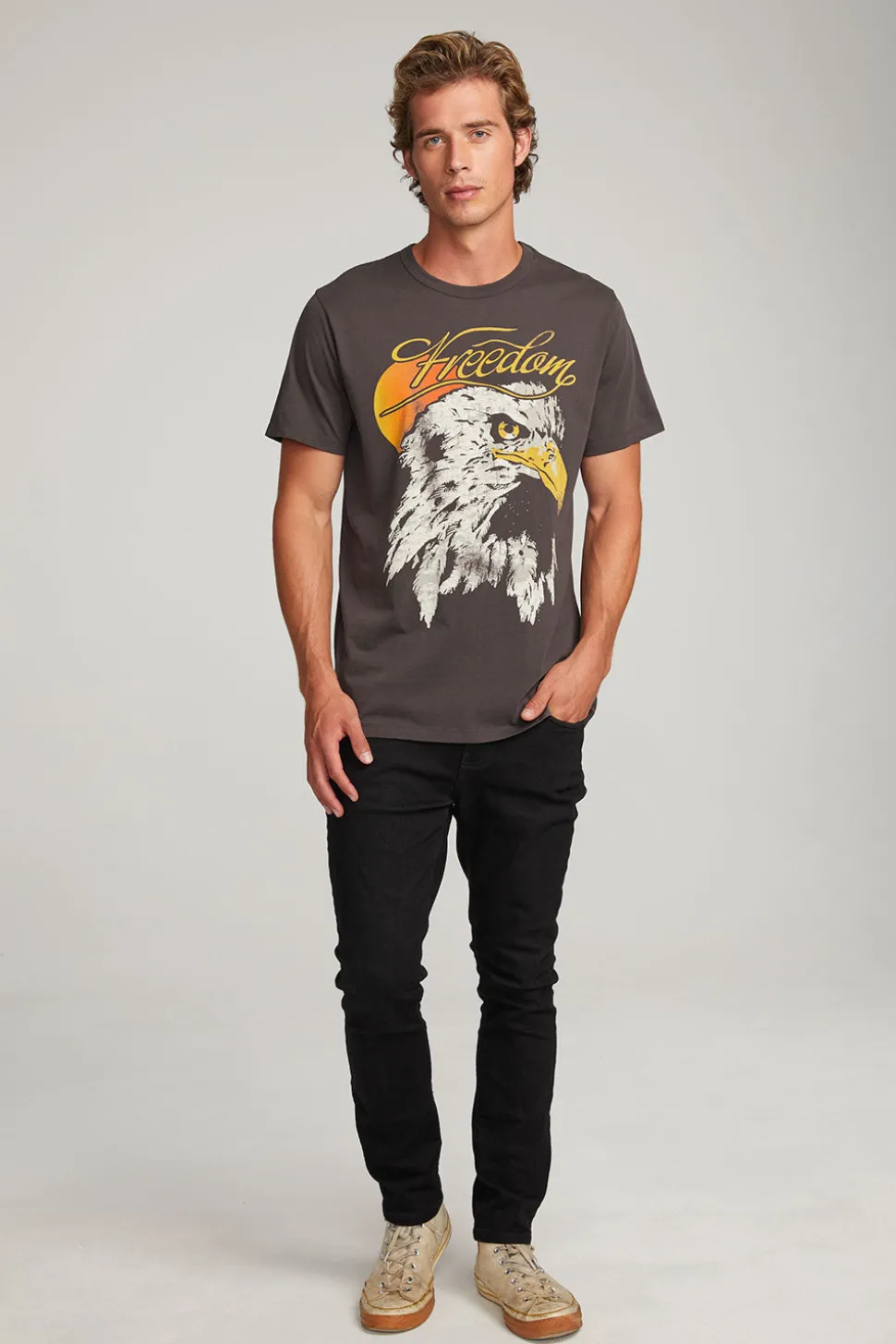 Chaser Brand Freedom Eagle Mens Tee Outlet