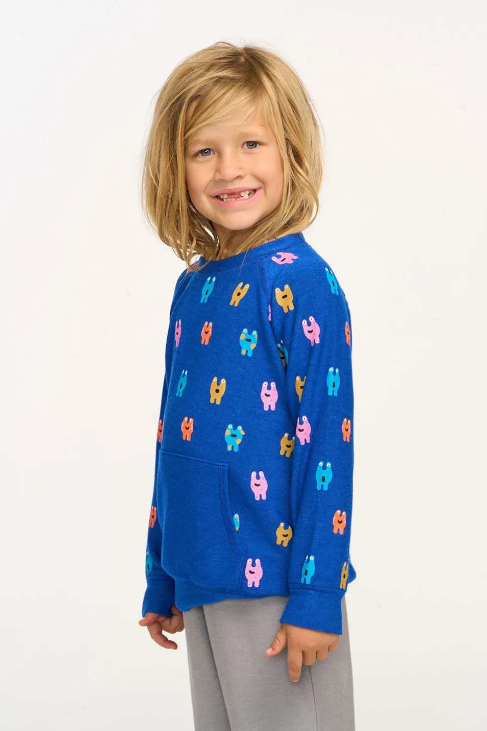 Chaser Brand Funny Monsters Kanga Pocket Pullover Cheap
