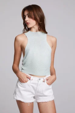 Chaser Brand Giana Aqua Glass Tank Top Sale