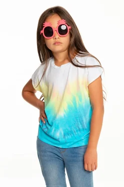 Chaser Brand Girls Recycled Vintage Jersey Cap Sleeve Vent Back Tee Best
