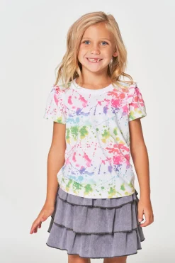 Chaser Brand Girls RPET Vintage Jersey Ruffle Puff Sleeve Tee Store