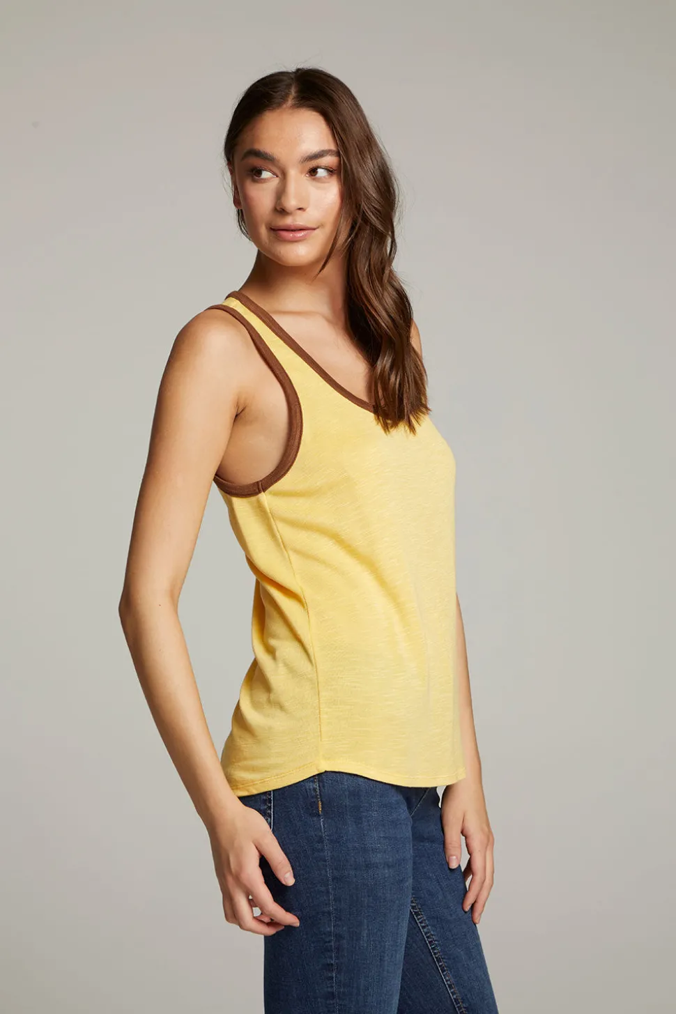 Chaser Brand Gloria Banana Cream Tank Top Best Sale