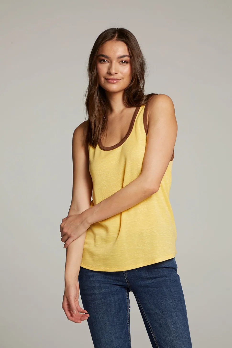 Chaser Brand Gloria Banana Cream Tank Top Best Sale