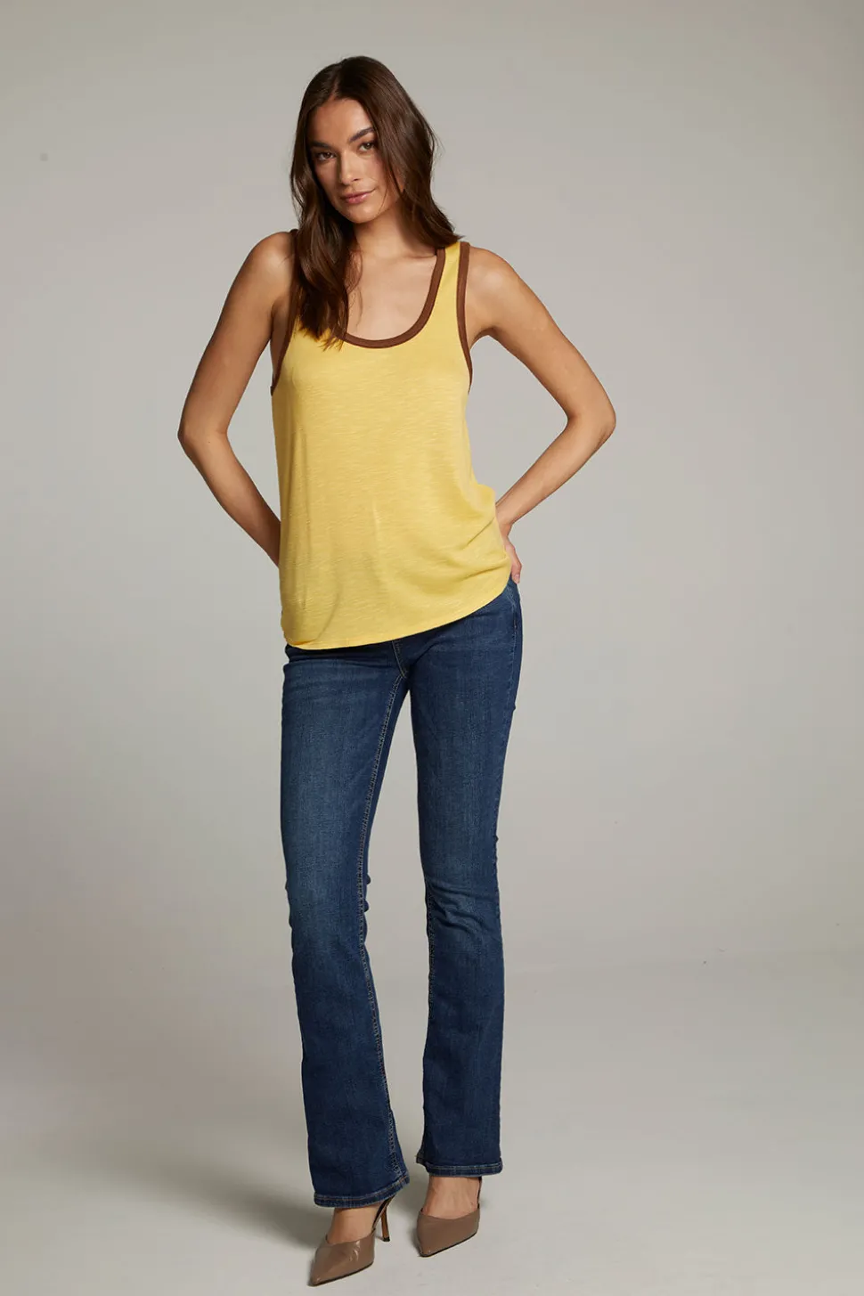 Chaser Brand Gloria Banana Cream Tank Top Best Sale