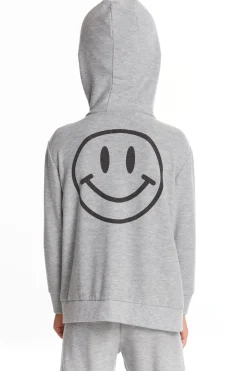 Chaser Brand Good Times Boys Long Sleeve Zip Up Hoodie Fashion