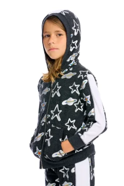 Chaser Brand Graffiti Saturn Zip Up Hoodie Cheap
