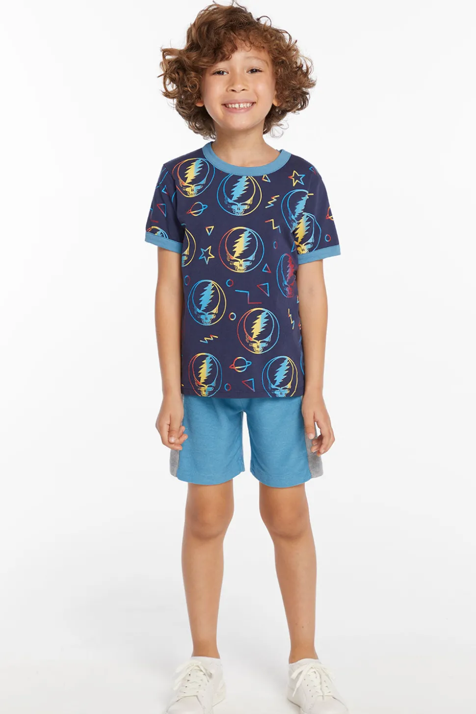 Chaser Brand Grateful Dead Steal Your Face Rainbow Boys Tee Flash Sale