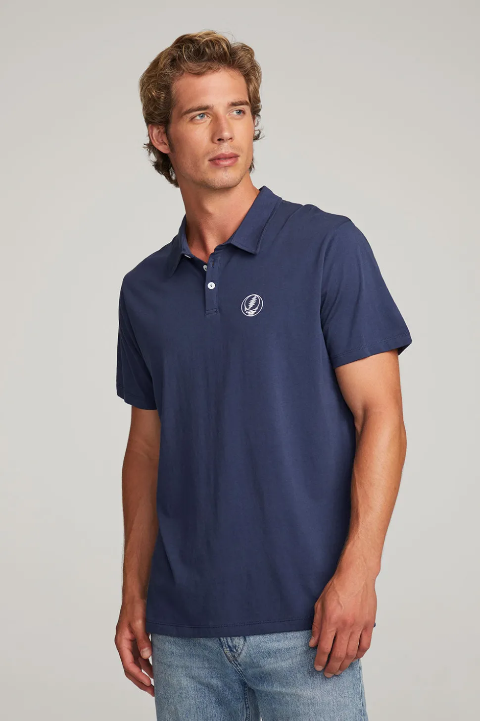 Chaser Brand Grateful Dead Steal Your Face Polo Shirt Shop