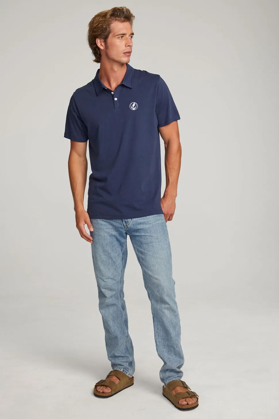 Chaser Brand Grateful Dead Steal Your Face Polo Shirt Shop