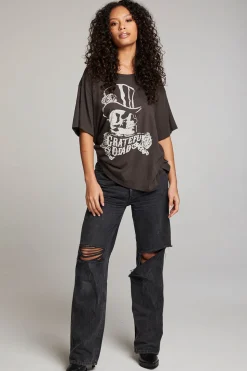Chaser Brand Grateful Dead Top Hat Skull Tee Clearance