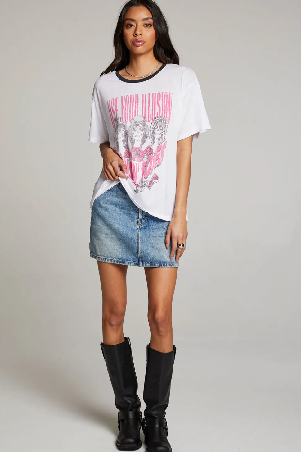 Chaser Brand Guns N' Roses Use Your Illusion Skull Tee Hot