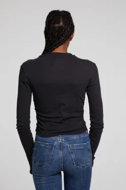 Chaser Brand Hailey Licorice Long Sleeve Cheap