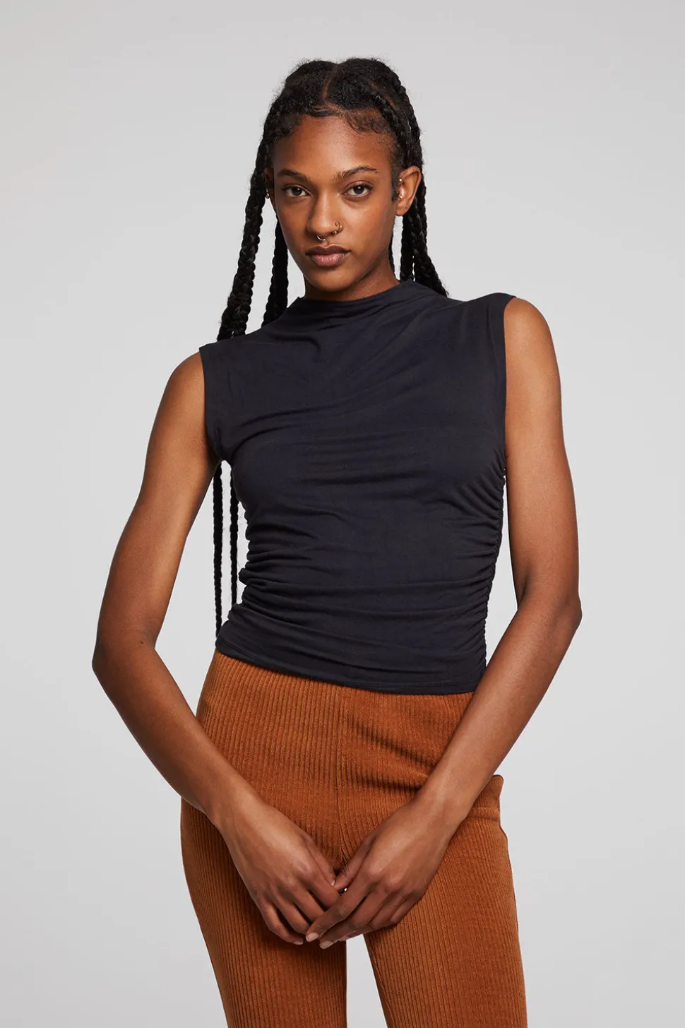 Chaser Brand Haileyy Licorice Tank Top Cheap