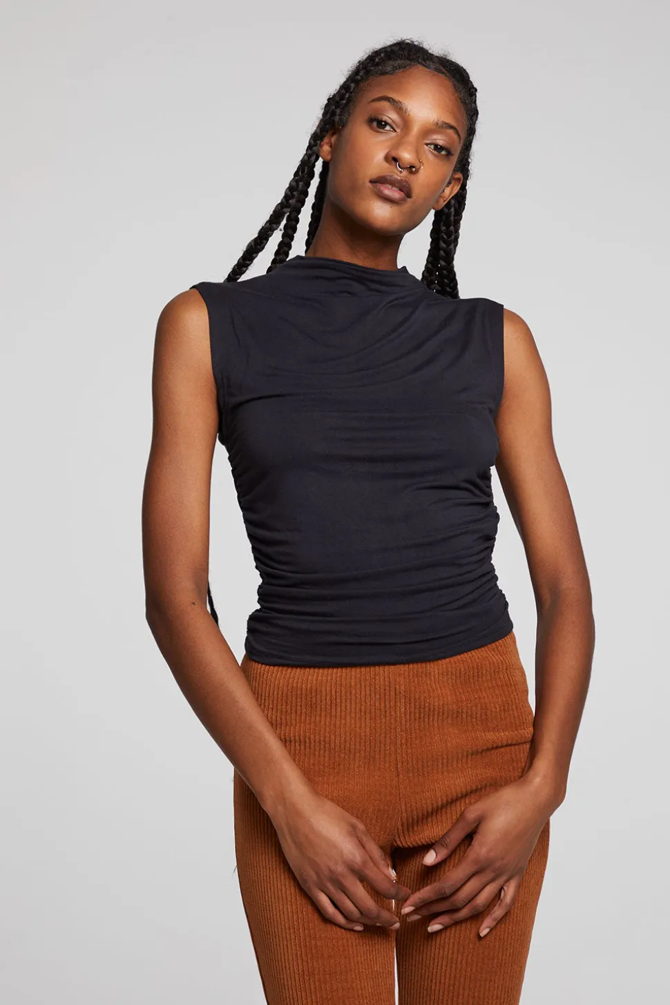 Chaser Brand Haileyy Licorice Tank Top Cheap