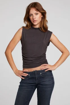 Chaser Brand Haileyy Chocolate Torte Tank Top Clearance