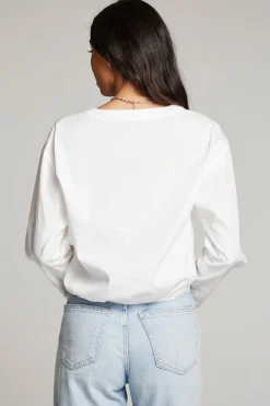 Chaser Brand Haleyy White Blouse Store