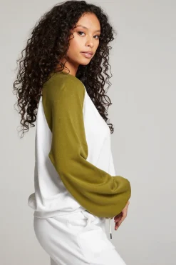 Chaser Brand Hannah Sand Color Block V Neck Pullover Sale