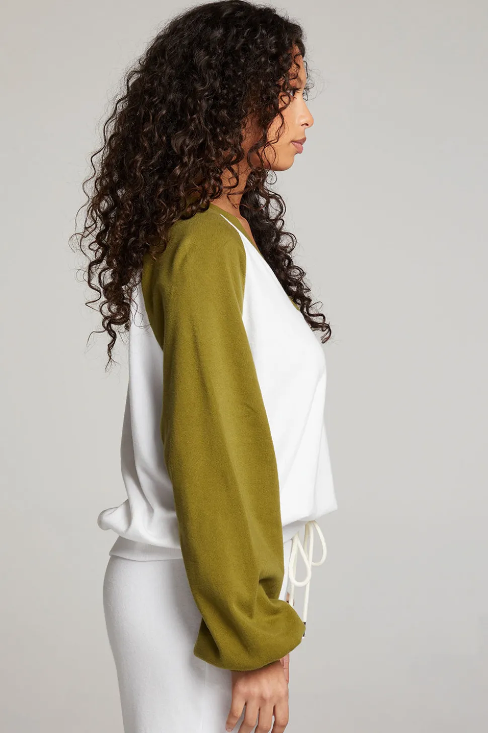 Chaser Brand Hannah Sand Color Block V Neck Pullover Sale