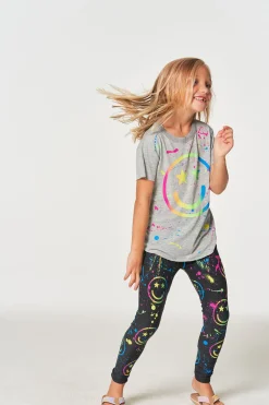 Chaser Brand Happy Face Leggings Cheap