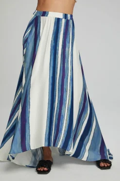 Chaser Brand Hazel Maxi Skirt - Pacific Stripe Outlet