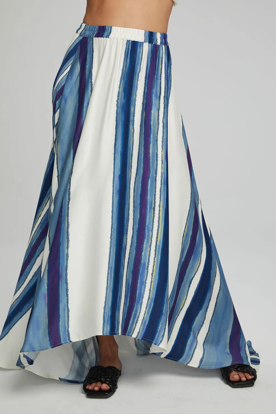 Chaser Brand Hazel Maxi Skirt - Pacific Stripe Outlet