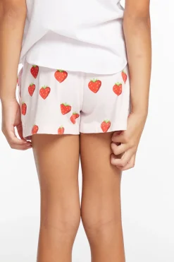 Chaser Brand Heart Strawberry All Over Girls Shorts Shop
