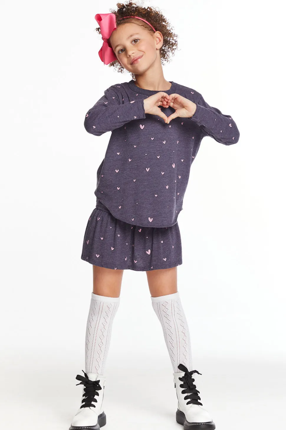 Chaser Brand Hearts Girls Tee Clearance