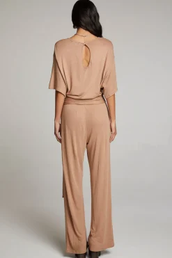 Chaser Brand Heather Warm Taupe Jumpsuit Store