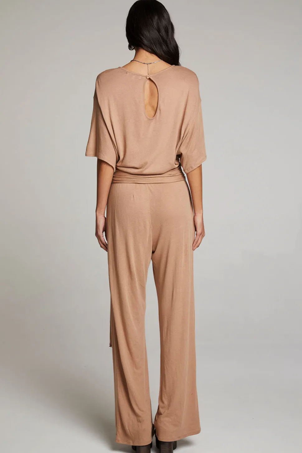 Chaser Brand Heather Warm Taupe Jumpsuit Store
