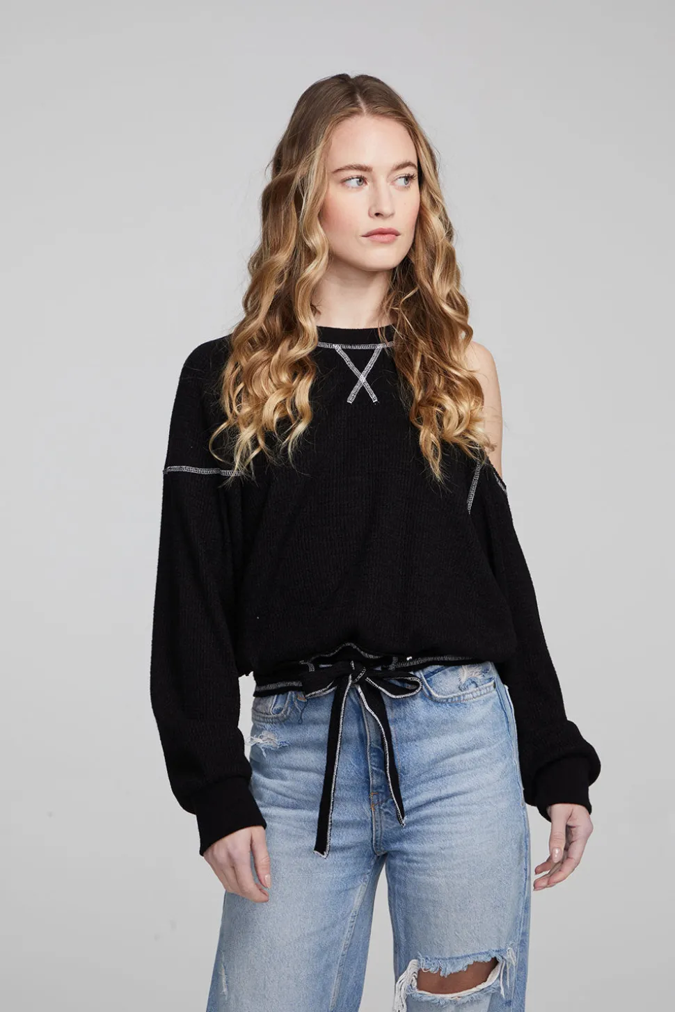 Chaser Brand Hendrix Shadow Black Pullover Best