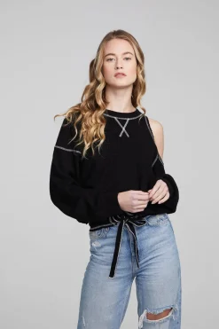Chaser Brand Hendrix Shadow Black Pullover Best