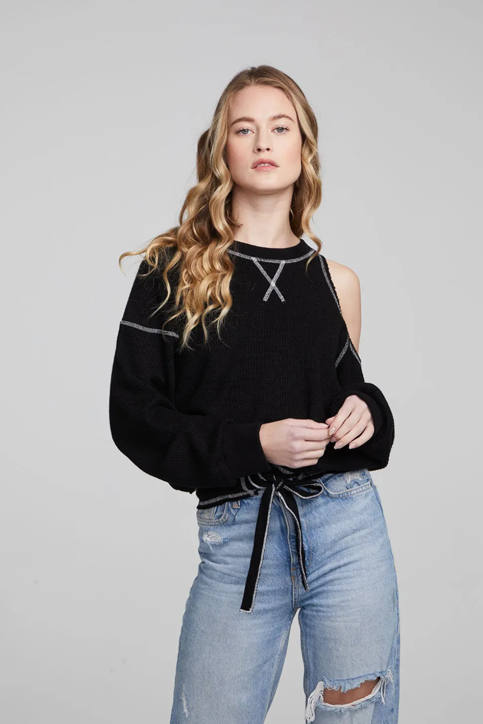 Chaser Brand Hendrix Shadow Black Pullover Best