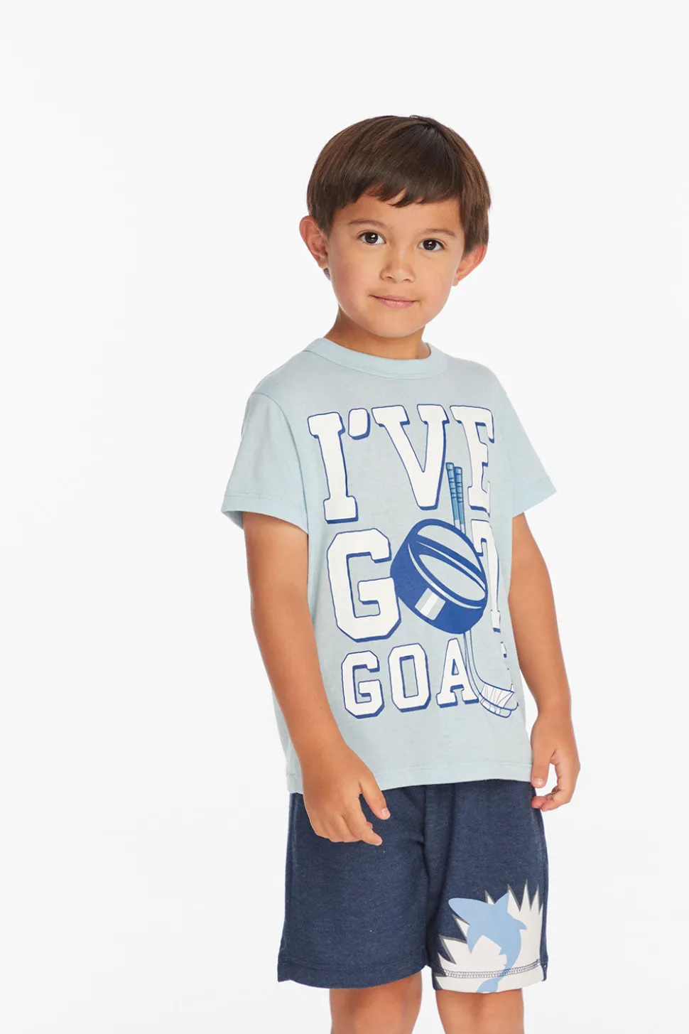 Chaser Brand Hockey Goals Boys Tee Clearance