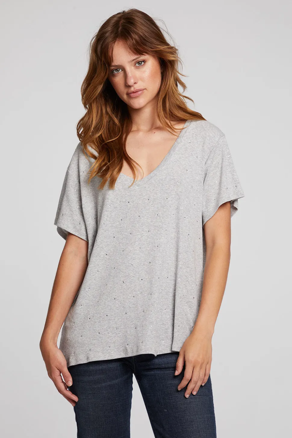Chaser Brand Hyacinth Heather Grey Tee Online