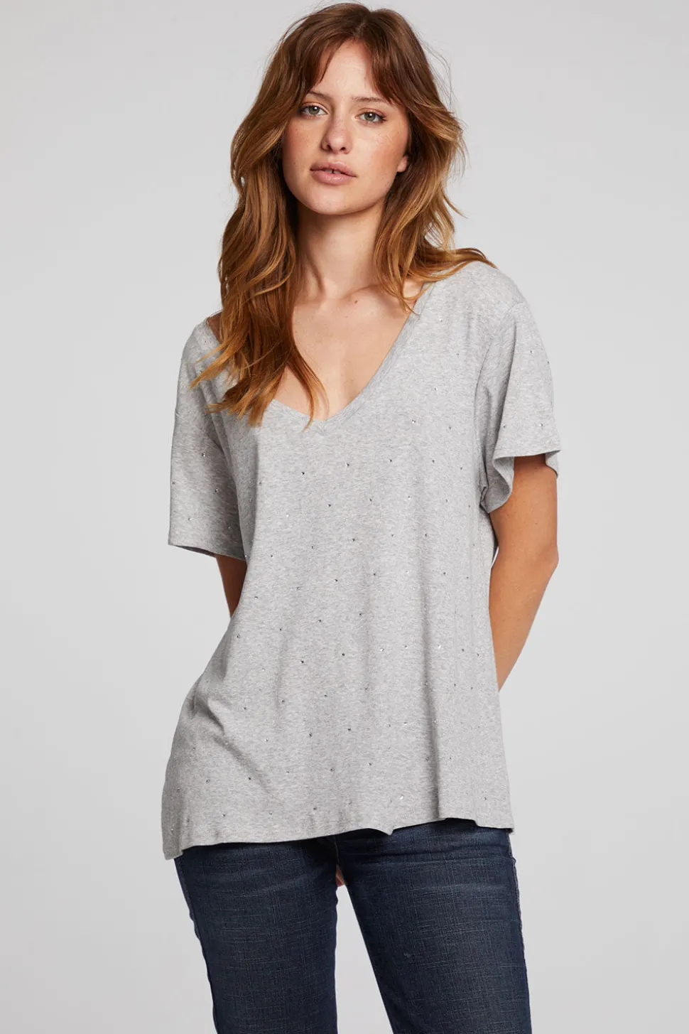 Chaser Brand Hyacinth Heather Grey Tee Online