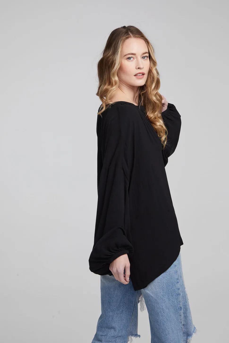 Chaser Brand Idol Shadow Black Blouse Cheap
