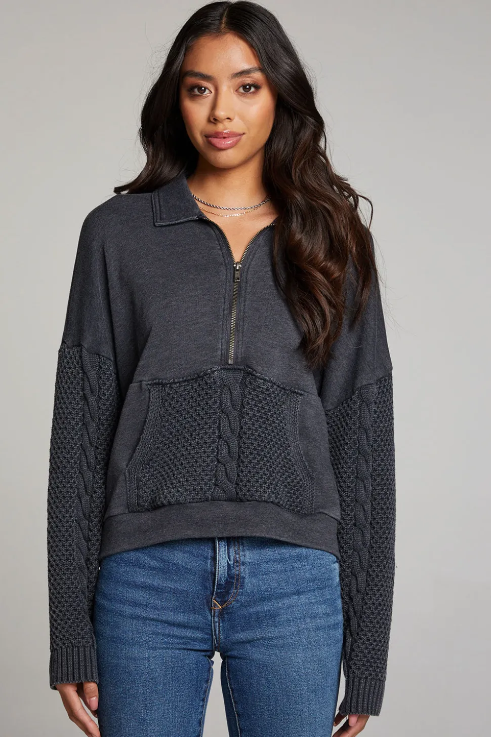 Chaser Brand Joe Licorice Half Zip Sale