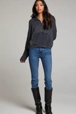 Chaser Brand Joe Licorice Half Zip Sale