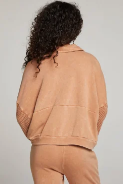 Chaser Brand Joe Toffee Half Zip New