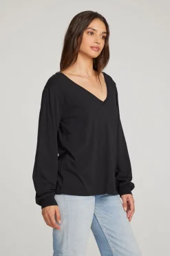 Chaser Brand Kara Black Long Sleeve Online