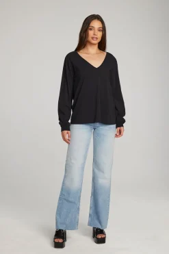 Chaser Brand Kara Black Long Sleeve Online