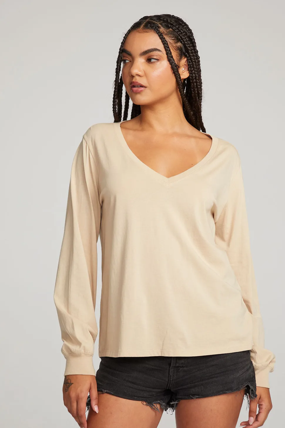 Chaser Brand Kara Cappuccino Long Sleeve Outlet