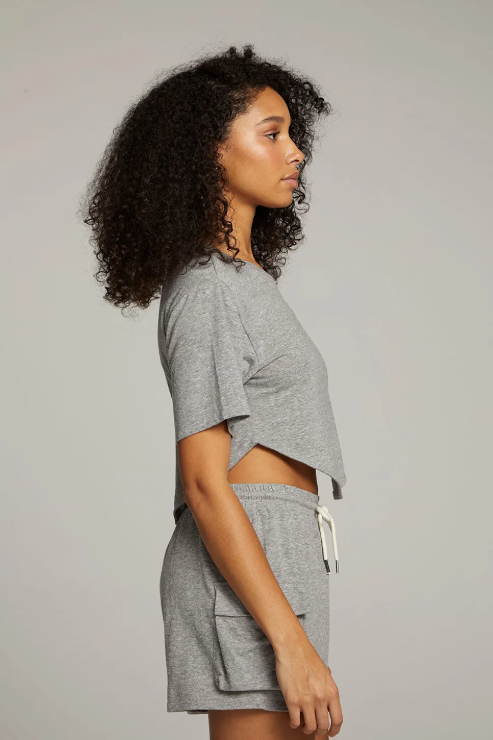 Chaser Brand Kylie Streaky Grey Tee Cheap