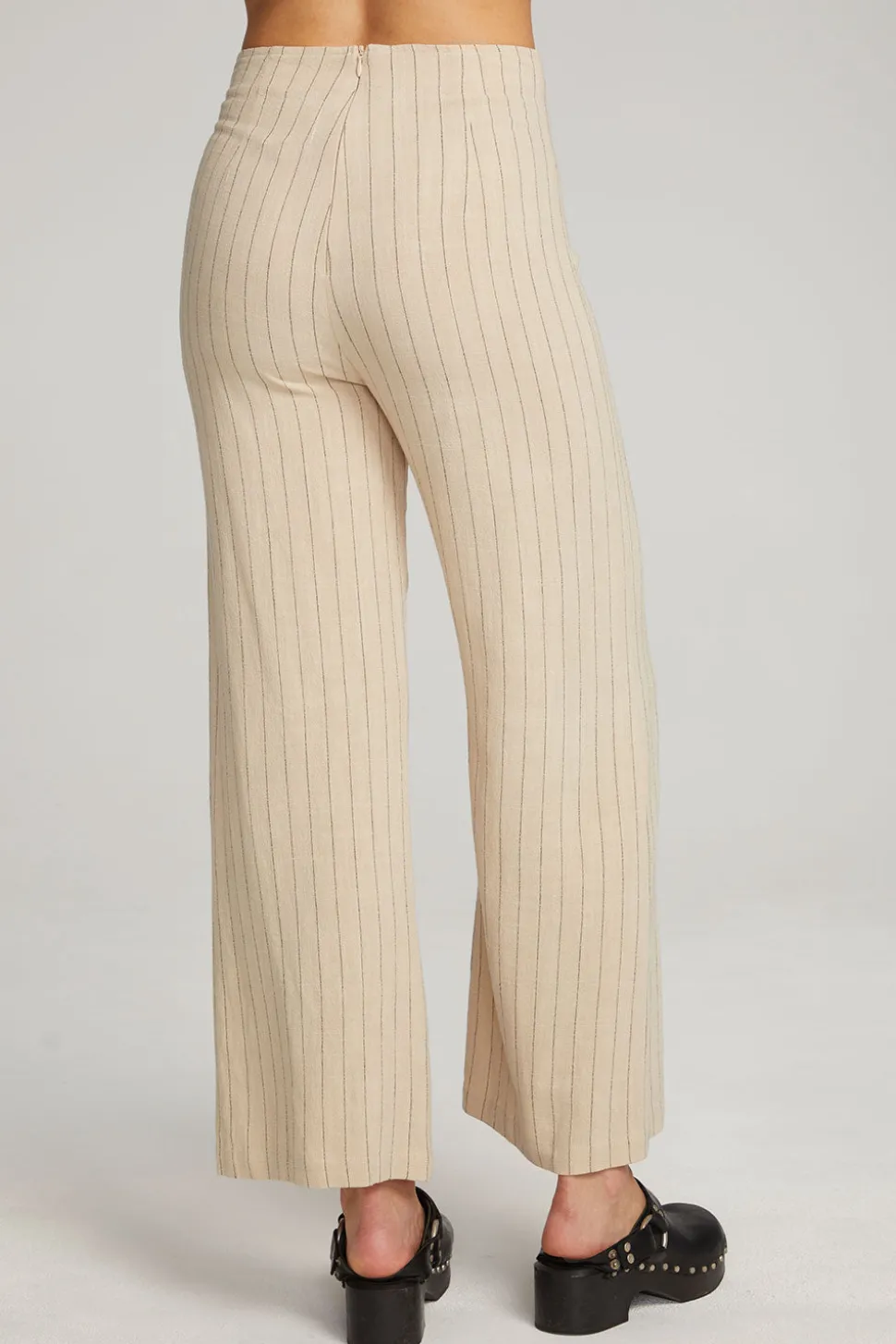 Chaser Brand Laurel White Pinstripe Trouser Clearance