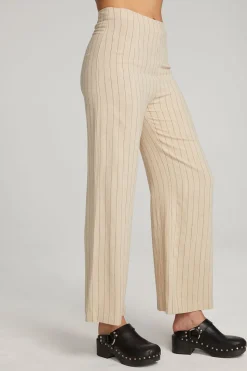 Chaser Brand Laurel White Pinstripe Trouser Clearance