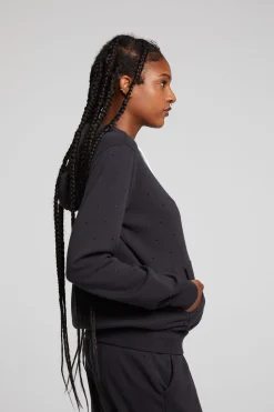 Chaser Brand Lex Licorice Zip Up Hoodie New