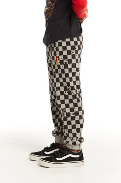 Chaser Brand Lightning Splatter Checker Joggers Sale